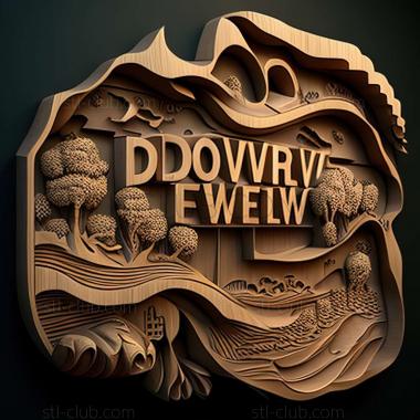 3D model Downey California (STL)